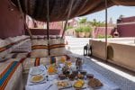 Terrassen i Marrakesh: Riad Les Yeux Bleus